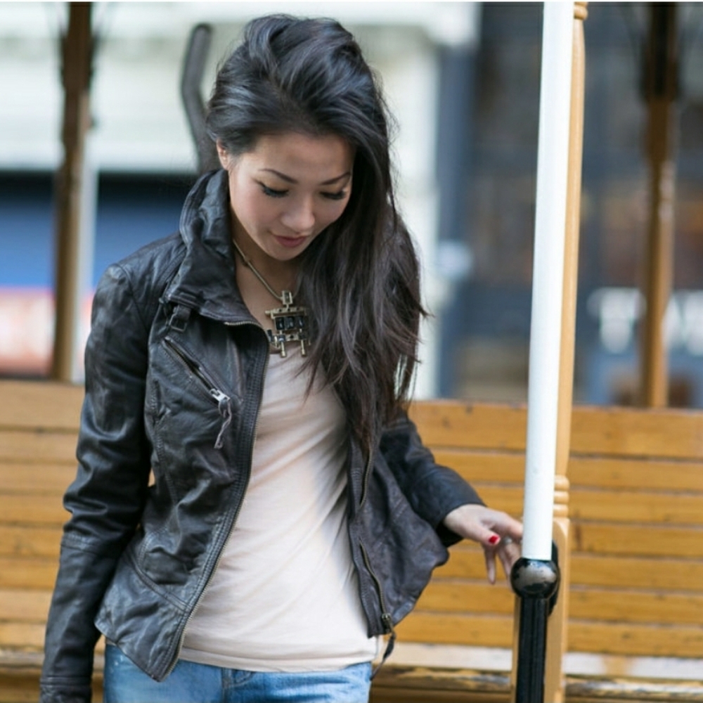 All Saints Belvedere Jacket in Rich Dark Brown